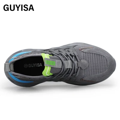 Guyisa Brand Professional Protective Lightweight Rubber Plastic Sole Breathable Upper Steel Toe Men′s Guyisa Safety Shoe