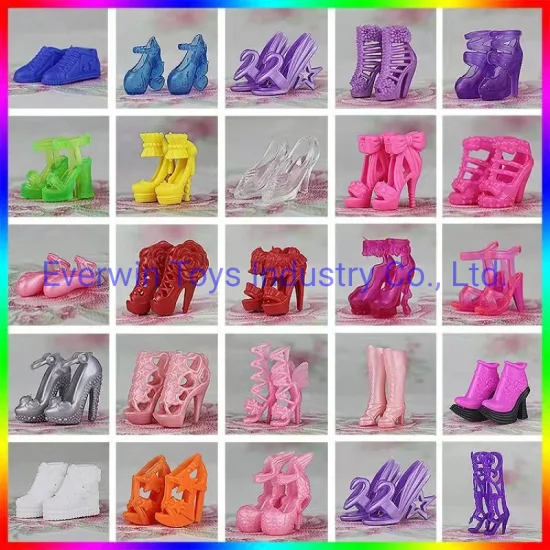 Children Gift Plastic Doll High Heel Shoes for 1/6 Doll
