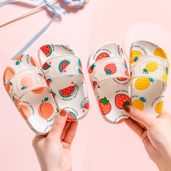 Summer Comfortable Kids Embossing Slippers Non