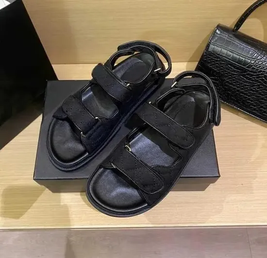 Woman Sandals Summer Comfortable Luxury Shoes Womens Flat Logo Famous Brand Shoes Beach Sandals for Ladies 