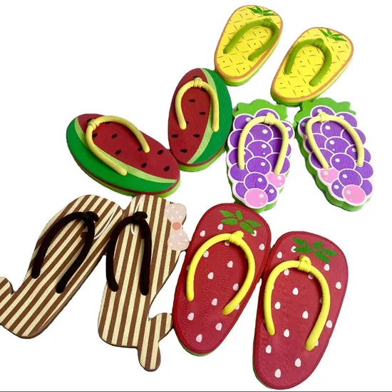 EVA Cartoon Abnormity Fruit Pattern Lady Flip Flops Best