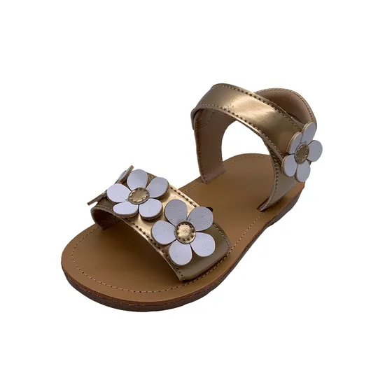 Factory Price OEM Custom Anti Slip Flat Soles Sandal Shoes for Girls 