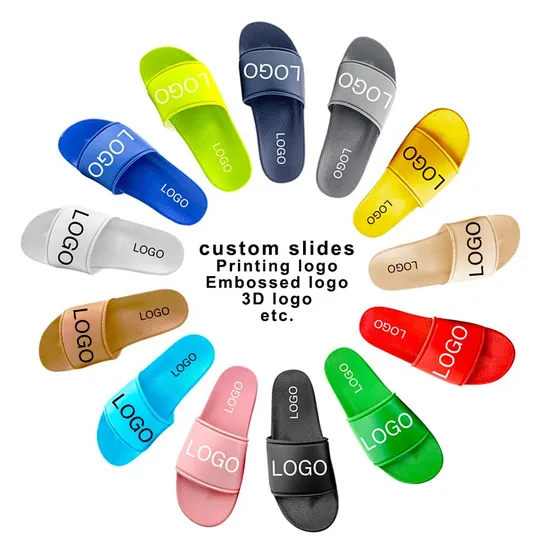 Cheap Rubber Colourful Custom Unisex Beach PVC EVA Kids Adults Slides Slipper 