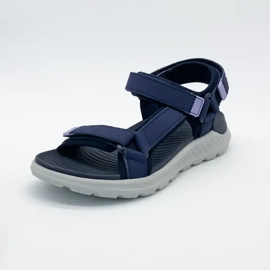 New Design Women Sandals PU EVA Outsole Lightweight Flat Slides Supplier Footwear 