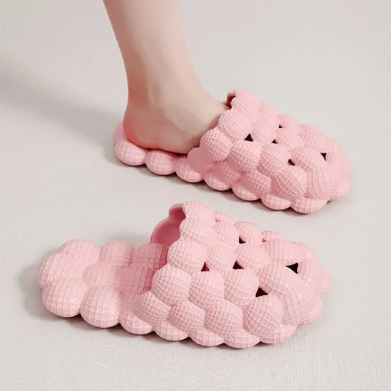 Women′s PVC Cute Bowknot Slides Slippers Sandals Summer Soft Anti